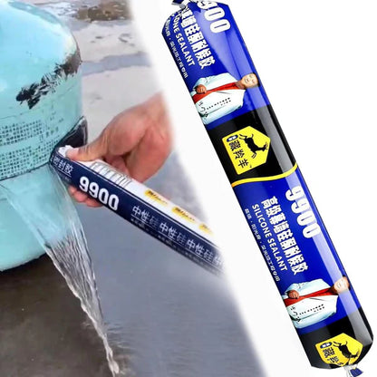 Waterproof Silicone Sealant 9900 Fast Dry Leak Repair Adhesive - Multi Surface Gap Filler for Roof, Concrete, Water Tank, Bathroom & Kitchen | Weather Resistant Neutral Cure Sealant Tube