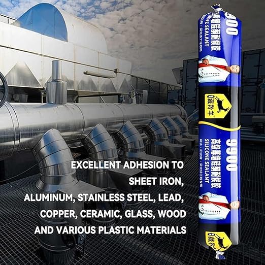 Waterproof Silicone Sealant 9900 Fast Dry Leak Repair Adhesive - Multi Surface Gap Filler for Roof, Concrete, Water Tank, Bathroom & Kitchen | Weather Resistant Neutral Cure Sealant Tube