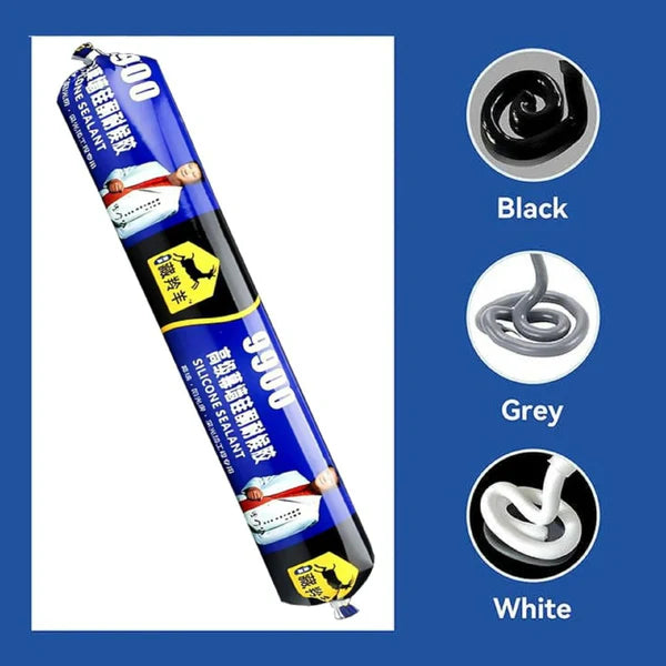 Waterproof Silicone Sealant 9900 Fast Dry Leak Repair Adhesive - Multi Surface Gap Filler for Roof, Concrete, Water Tank, Bathroom & Kitchen | Weather Resistant Neutral Cure Sealant Tube