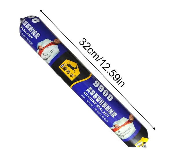 Waterproof Silicone Sealant 9900 Fast Dry Leak Repair Adhesive - Multi Surface Gap Filler for Roof, Concrete, Water Tank, Bathroom & Kitchen | Weather Resistant Neutral Cure Sealant Tube