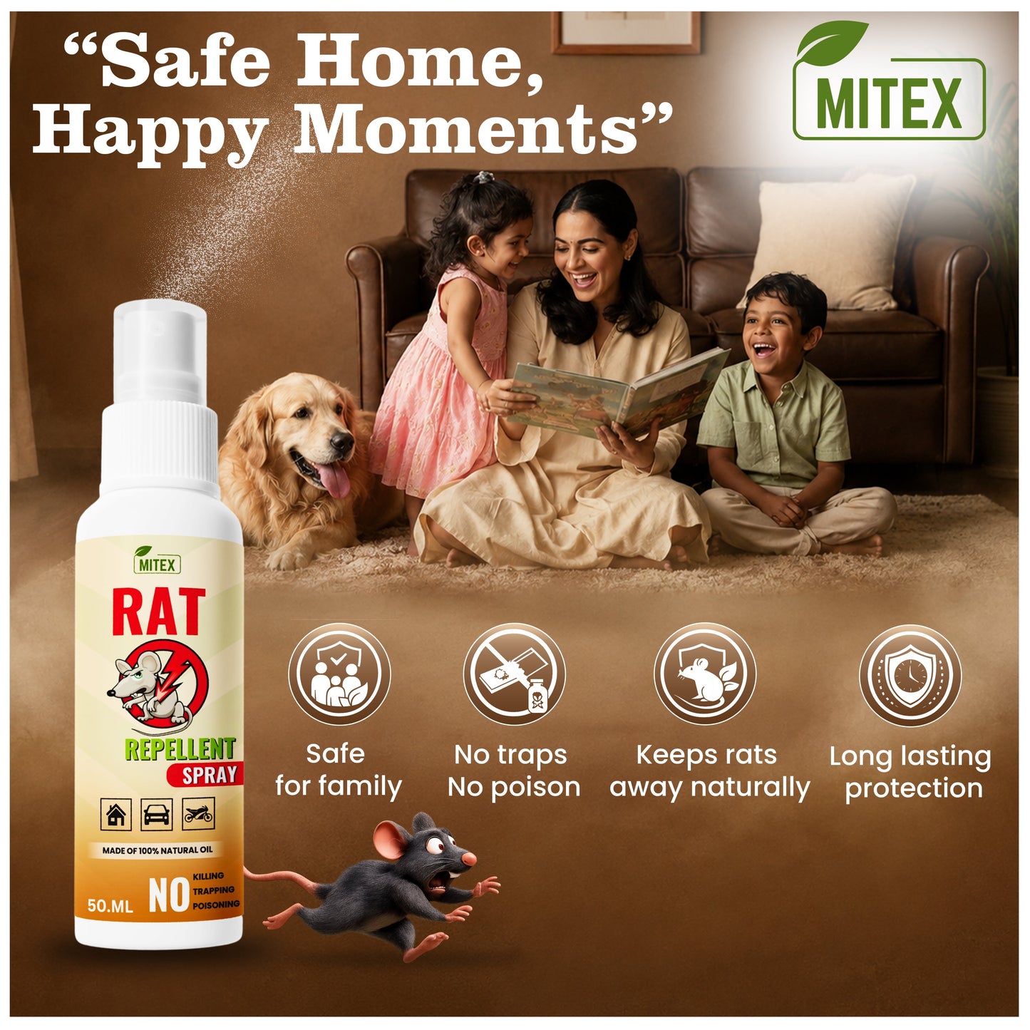 Rat Repellent Spray – Safe, Effective, and Eco-friendly