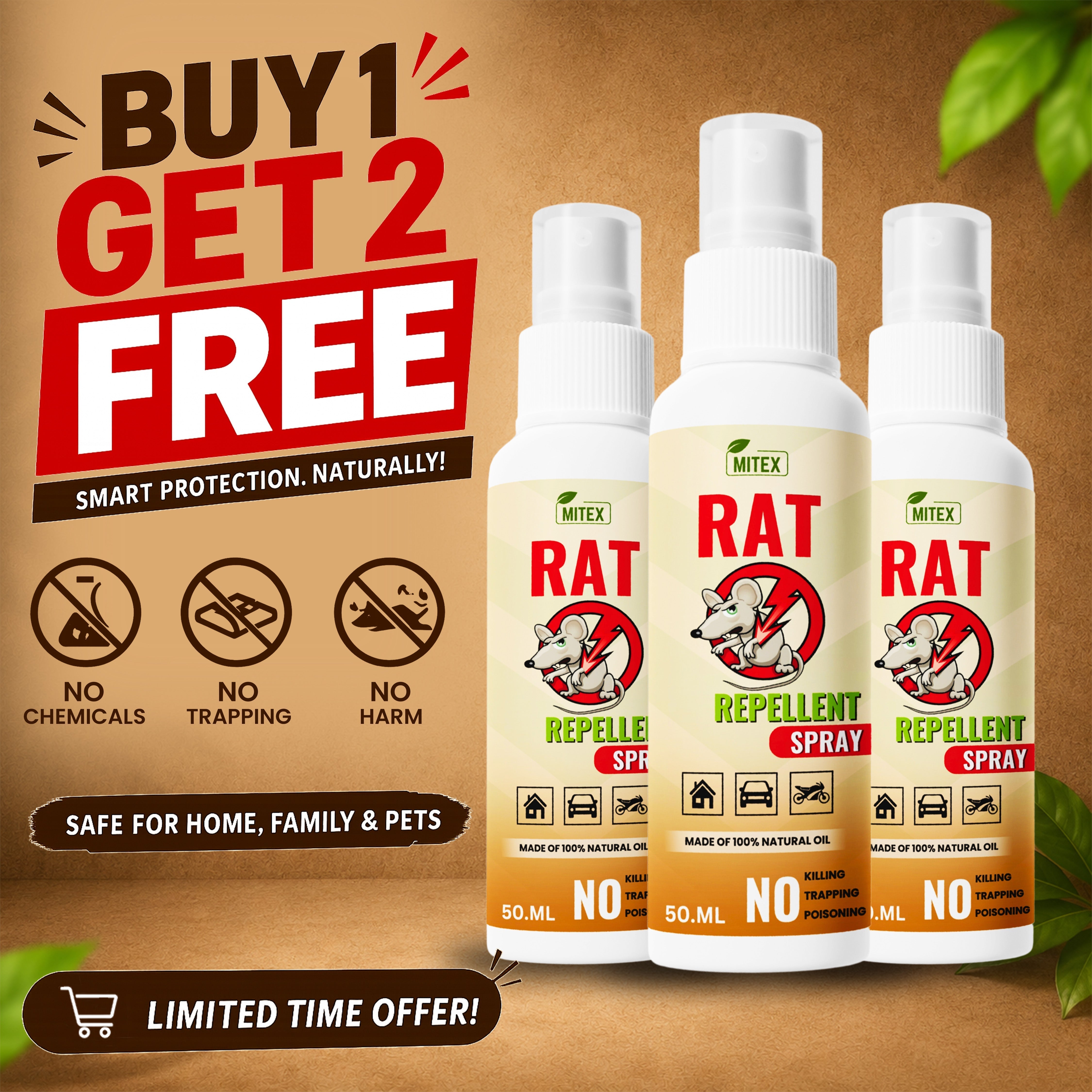 Rat Repellent Spray – Safe, Effective, and Eco-friendly