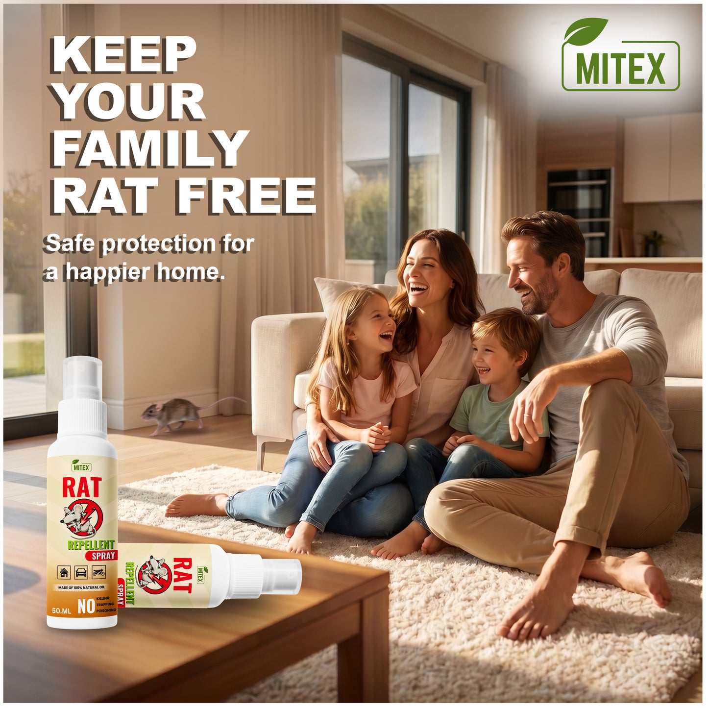 Rat Repellent Spray – Safe, Effective, and Eco-friendly